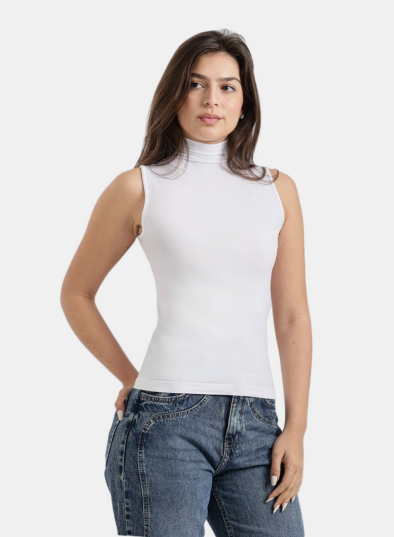 Carina Sleeveless High Neck Top - Image 2
